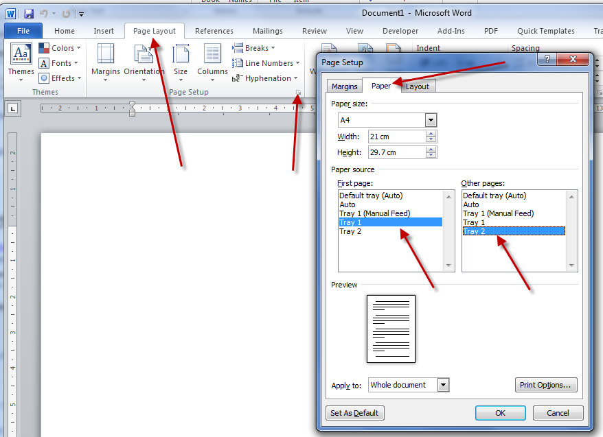 Word Ignores Printer Tray Settings - 100% Sorted!